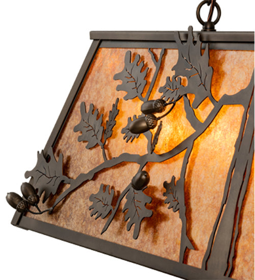 Meyda Tiffany - 238913 - Six Light Pendant - Oak Leaf & Acorn - Antique Copper