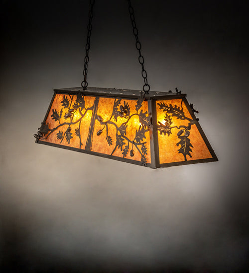 Meyda Tiffany - 238913 - Six Light Pendant - Oak Leaf & Acorn - Antique Copper