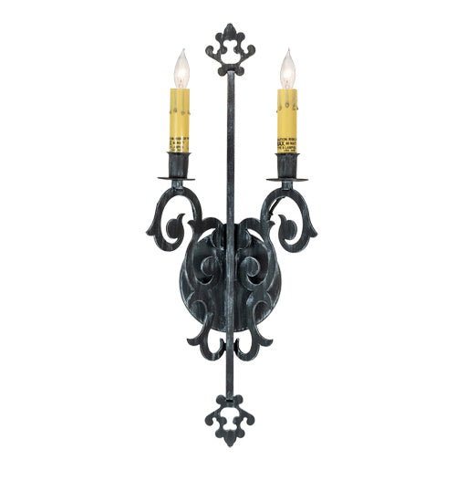 Meyda Tiffany - 240495 - Two Light Wall Sconce - Aneila - Oil Rubbed Bronze
