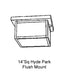 Meyda Tiffany - 87525 - Two Light Flushmount - Hyde Park - Craftsman Brown