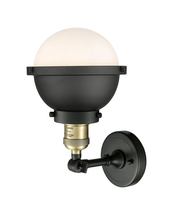 Innovations - 203-BAB-HFS-61-BK-LED - LED Wall Sconce - Franklin Restoration - Black Antique Brass