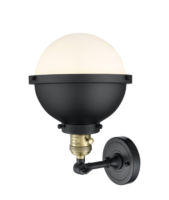 Innovations - 203SW-BAB-HFS-81-BK - One Light Wall Sconce - Franklin Restoration - Black Antique Brass