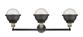 Innovations - 205-BAB-HFS-64-BK - Three Light Bath Vanity - Franklin Restoration - Black Antique Brass