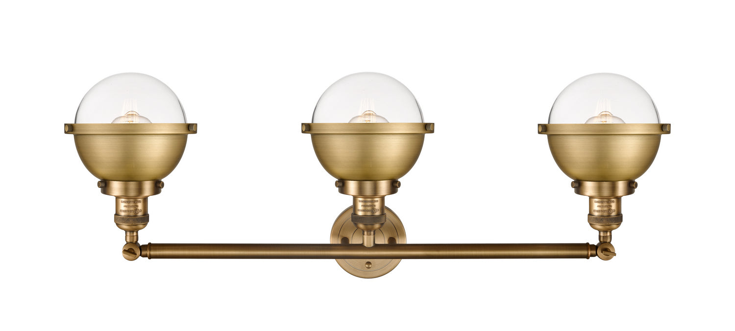 Innovations - 205-BB-HFS-62-BB - Three Light Bath Vanity - Franklin Restoration - Brushed Brass