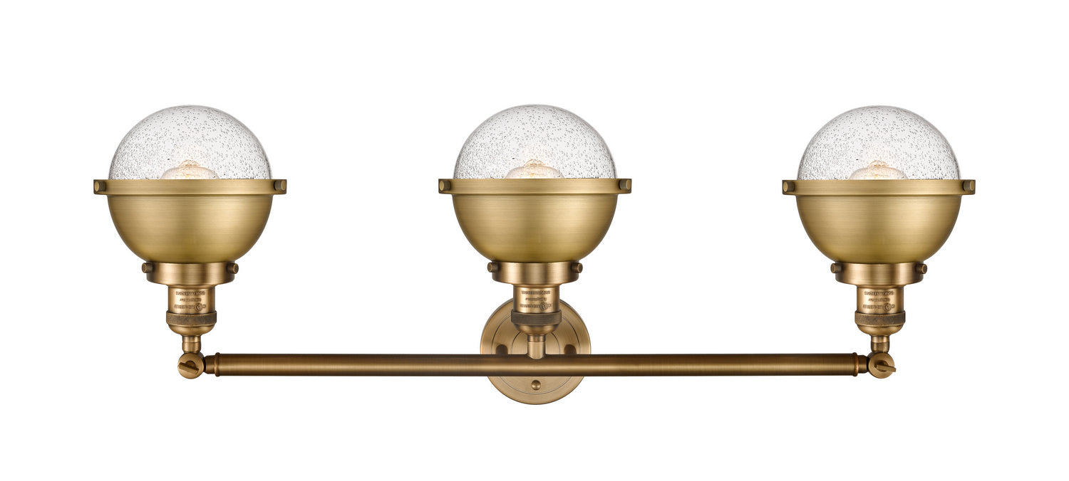 Innovations - 205-BB-HFS-64-BB - Three Light Bath Vanity - Franklin Restoration - Brushed Brass