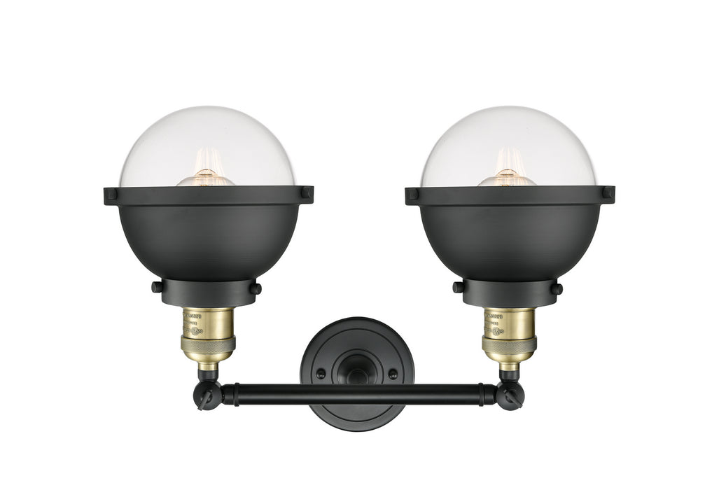 Innovations - 208-BAB-HFS-62-BK - Two Light Bath Vanity - Franklin Restoration - Black Antique Brass