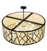 Meyda Tiffany - 238911 - Eight Light Pendant - Cilindro - Wrought Iron