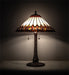 Meyda Tiffany - 242005 - Six Light Table Lamp - Tuscaloosa - Mahogany Bronze