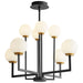 Oxygen - 3-28-1540 - LED Chandelier - Bonzo - Black/Aged Brass