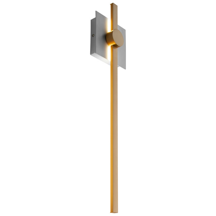 Oxygen - 3-50-650 - LED Wall Sconce - Zora - White/Industrial Brass