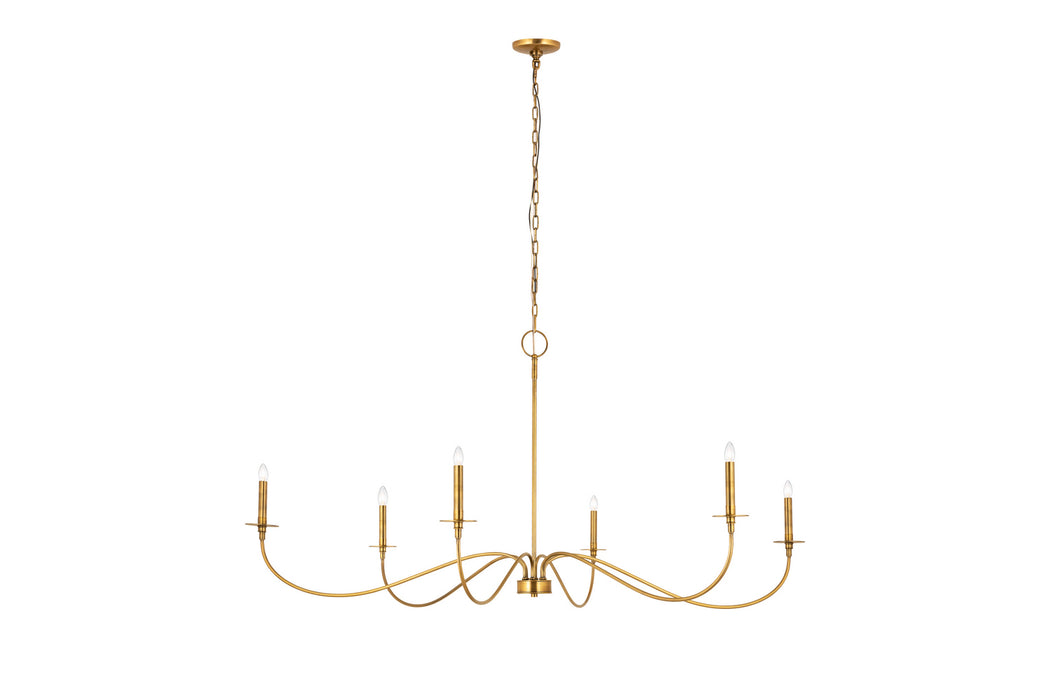 Z-Lite - 2301-63RB - Six Light Chandelier - Arrington - Rubbed Brass ...