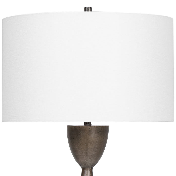 Uttermost - 28470 - One Light Table Lamp - Waller - Brushed Nickel