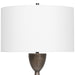 Uttermost - 28470 - One Light Table Lamp - Waller - Brushed Nickel