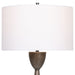 Uttermost - 28470 - One Light Table Lamp - Waller - Brushed Nickel