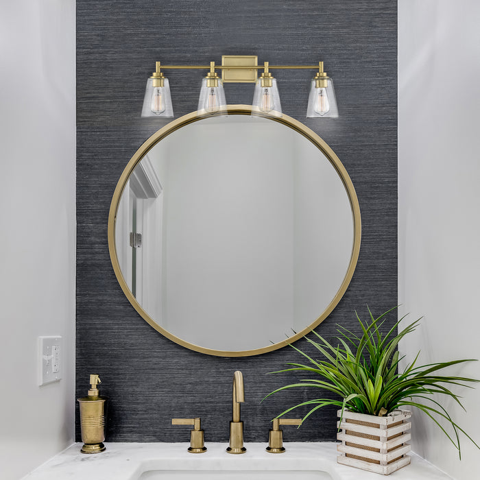 Designers Fountain - 95704-BG - Four Light Vanity - Westin - Brushed Gold