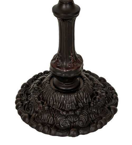 Meyda Tiffany - 237018 - Three Light Floor Base - Floral - Mahogany Bronze