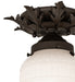 Meyda Tiffany - 239969 - One Light Flushmount - Fancy Floral - Oil Rubbed Bronze