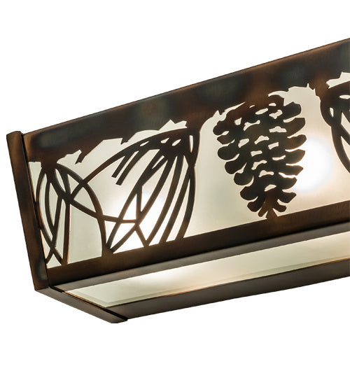 Meyda Tiffany - 241417 - Six Light Vanity - Mountain Pine - Copper