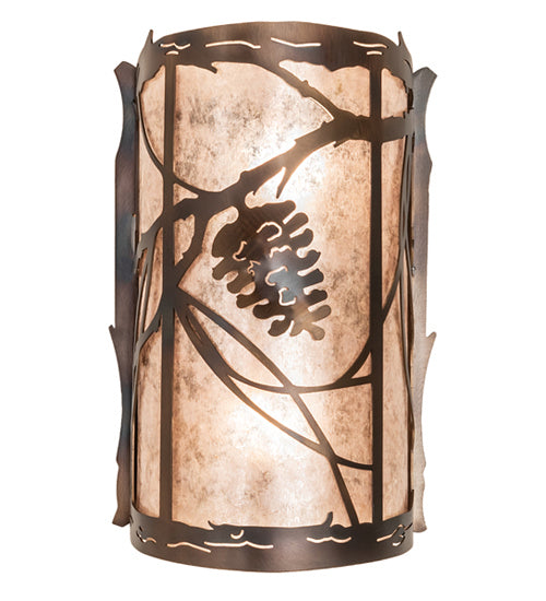 Meyda Tiffany - 242033 - Two Light Wall Sconce - Whispering Pines - Antique Copper