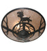 Meyda Tiffany - 243148 - Three Light Flush Mount - Lynx On The Loose