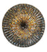 Meyda Tiffany - 243228 - Three Light Semi-Flushmount - Tiffany Lotus Leaf - Mahogany Bronze