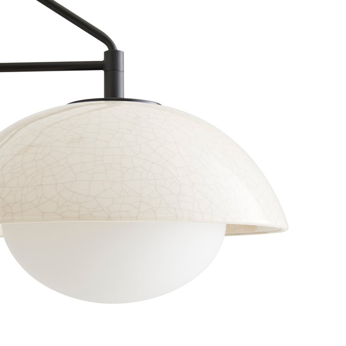 Arteriors - DA49001 - Two Light Linear Pendant - APD Workshop - Ivory Stained Crackle