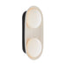 Arteriors - DA49006 - Two Light Wall Sconce - APD Workshop - Ivory Stained Crackle