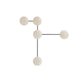 Arteriors - DA49007 - Five Light Wall Sconce - APD Workshop - Ivory Stained Crackle