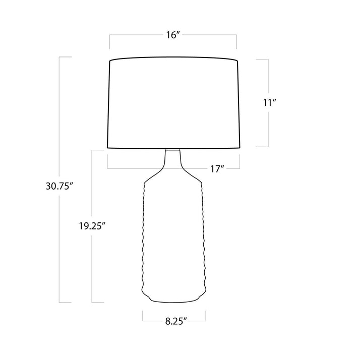 Regina Andrew - 13-1415 - One Light Table Lamp - White