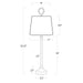Regina Andrew - 13-1521 - One Light Buffet Lamp - Natural