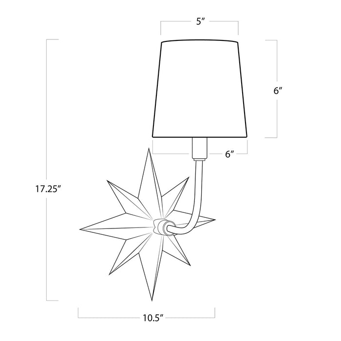 Regina Andrew - 15-1158NB - One Light Wall Sconce - Natural Brass