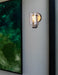 Justice Designs - FSN-8081-CLER-MBBR - One Light Wall Sconce - Poise - Matte Black w/ Brass