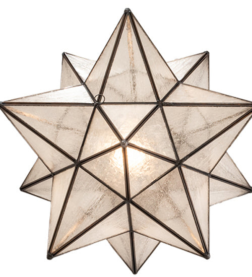 Meyda Tiffany - 198460 - One Light Pendant - Moravian Star - Mahogany Bronze