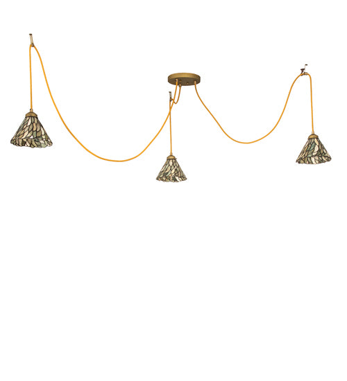 Meyda Tiffany - 237610 - Three Light Pendant - Castiliolite