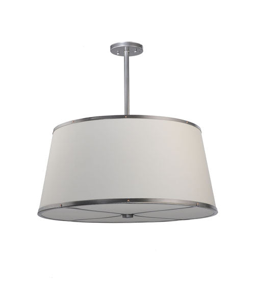 Meyda Tiffany - 244208 - Three Light Pendant - Cilindro - Brushed Nickel