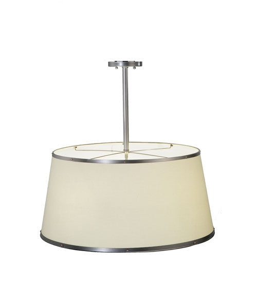 Meyda Tiffany - 244208 - Three Light Pendant - Cilindro - Brushed Nickel