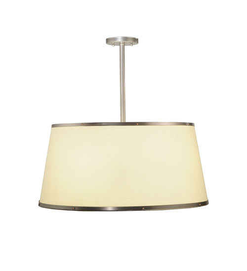 Meyda Tiffany - 244208 - Three Light Pendant - Cilindro - Brushed Nickel