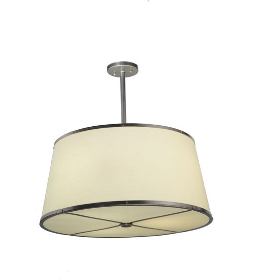 Meyda Tiffany - 244208 - Three Light Pendant - Cilindro - Brushed Nickel