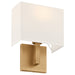 Access - 64061LEDDLP-ABB/WH - LED Wall Sconce - Mid Town - Antique Brushed Brass