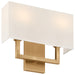 Access - 64062LEDDLP-ABB/WH - LED Wall Sconce - Mid Town - Antique Brushed Brass
