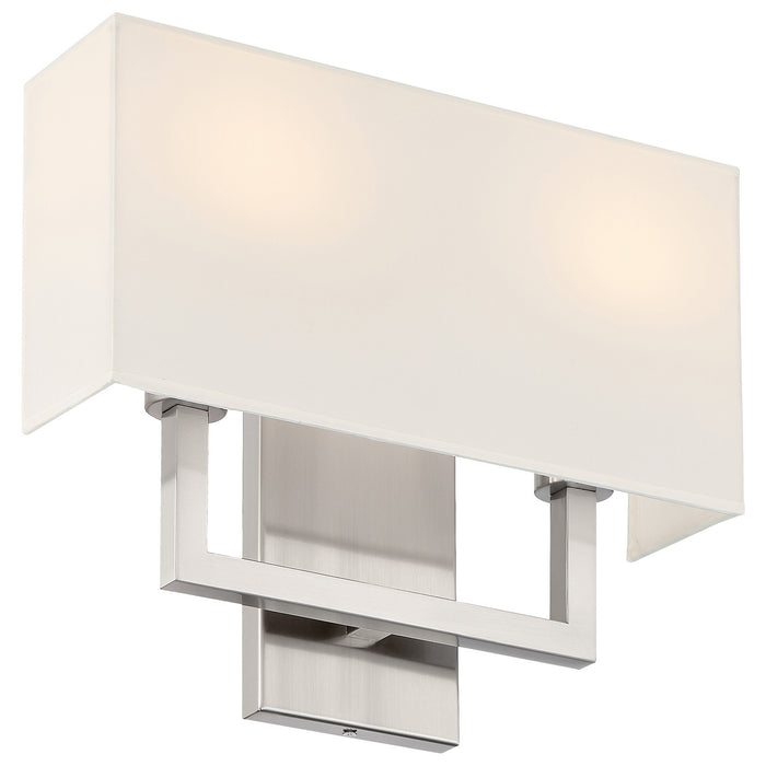 Access - 64062LEDDLP-BS/WH - LED Wall Sconce - Mid Town - Brushed Steel