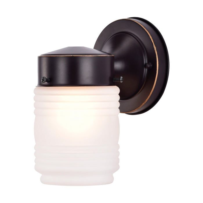 Nuvo Lighting - 60-6110 - One Light Outdoor Mason Jar - Mahogany Bronze