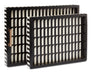 Currey and Company - 1200-0449 - Tray Set of 2 - Jamie Beckwith - Black/White/Natural/Brass