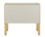 Currey and Company - 3000-0184 - Chest - Arden - Ivory/Satin Brass