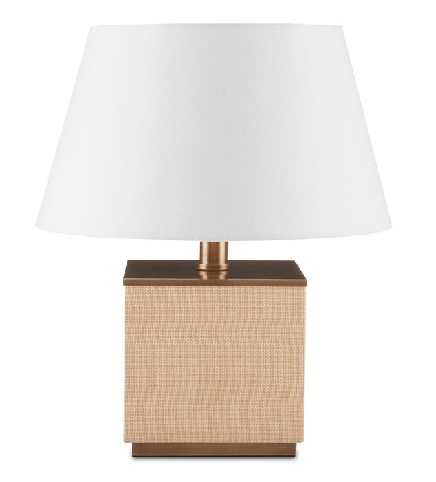 Currey and Company - 6000-0693 - One Light Table Lamp - Eloise - Antique Brass/Natural
