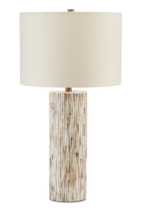 Currey and Company - 6000-0709 - One Light Table Lamp - Aquila - Natural Bone/Antique Brass