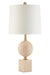 Currey and Company - 6000-0718 - One Light Table Lamp - Adorno - Natural/Beige/Antique Brass