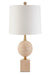 Currey and Company - 6000-0718 - One Light Table Lamp - Adorno - Natural/Beige/Antique Brass