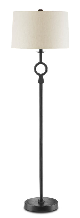 Currey and Company - 8000-0093 - One Light Floor Lamp - Germaine - Black