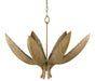 Currey and Company - 9000-0766 - Six Light Chandelier - Bird - Antique Brass